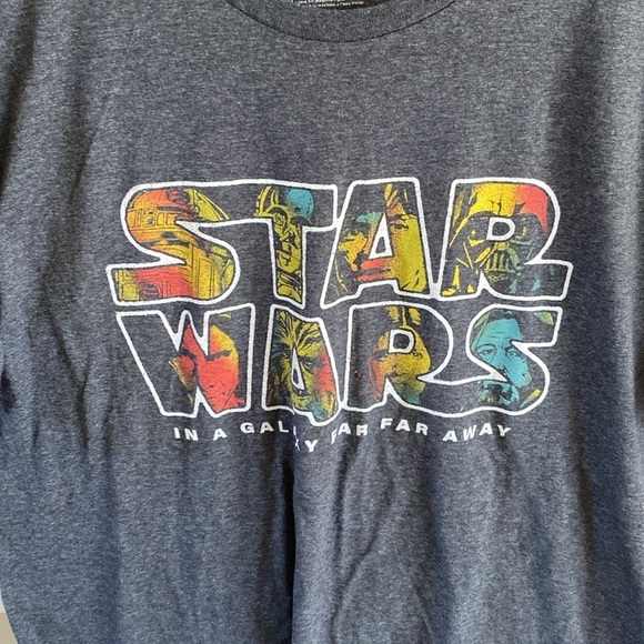 MAD Engine Star Wars "In a Galaxy Far Far Away" Black Short Sleeve T Shirt XL - Picture 2 of 4